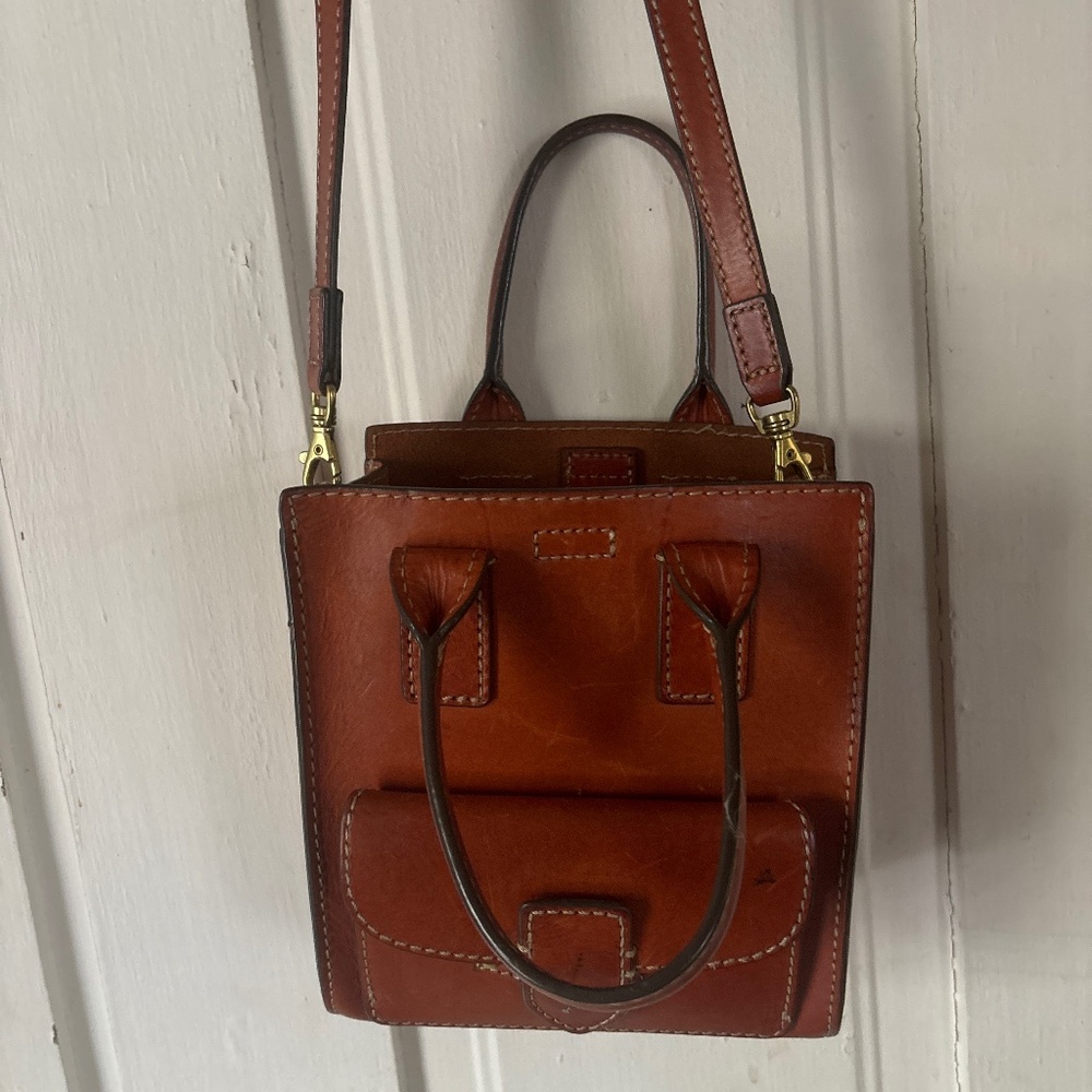 Frye Leather Bag Approximately 7x7 with 4.5 opening